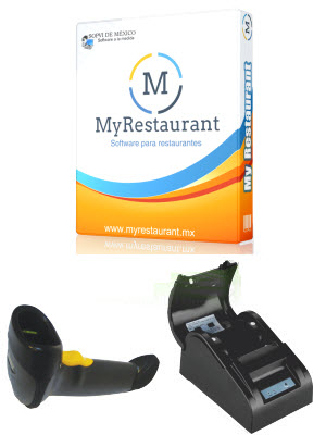 Licencia MyRestaurant + Lector USB + Impresora 58 mm