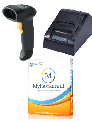 Licencia MyRestaurant + Lector USB + Impresora 58 mm